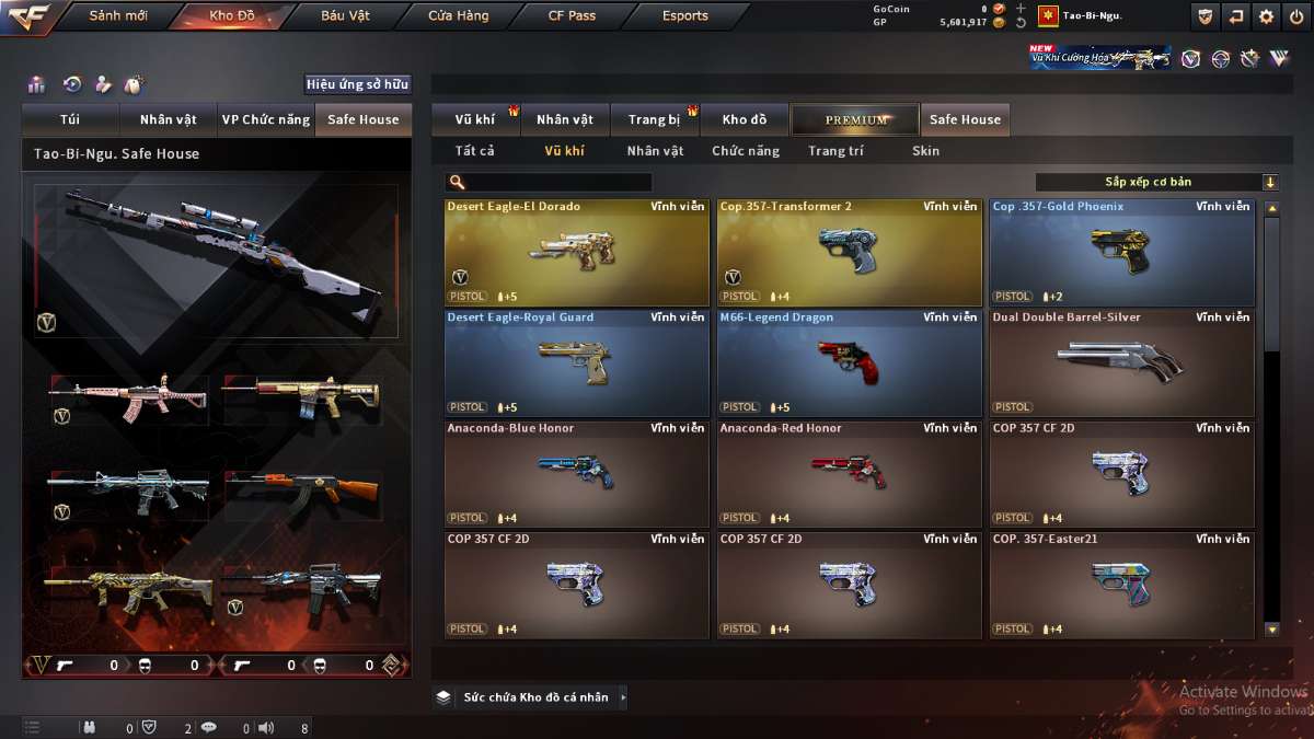 shop acc cf uy tin gia re